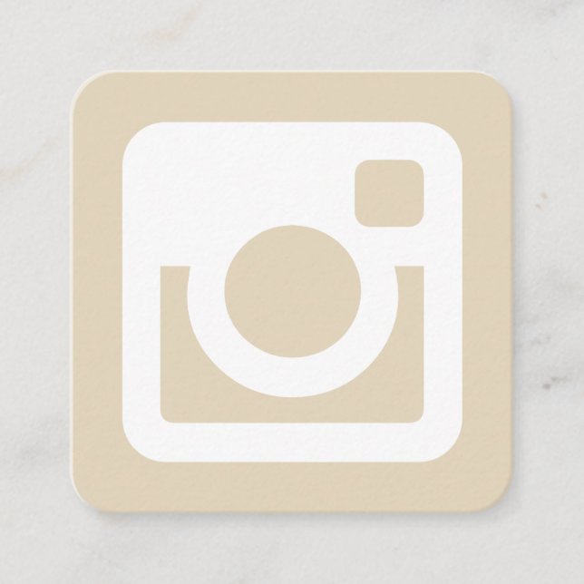 Instagram Promotional Square Business Card (Front)