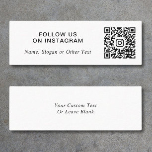 Instagram QR Code Promotional Mini Business Card