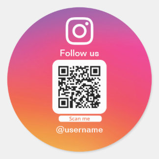 Instagram QR code sticker