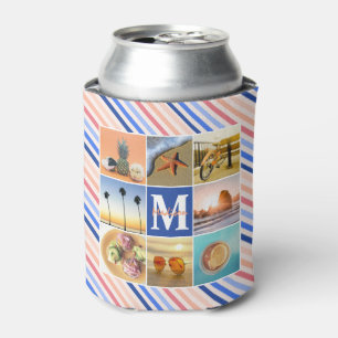 Instagram Relaxing Summer Holiday Photo Grid Can Cooler