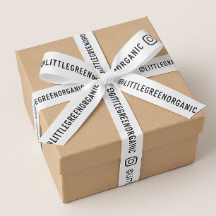 Instagram Ribbon   Your Instagram Name 1.5" 2 Yard Satin Ribbon