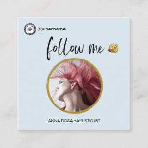 *~* INSTAGRAM Social Media Icons QR code Square Bu Business Card