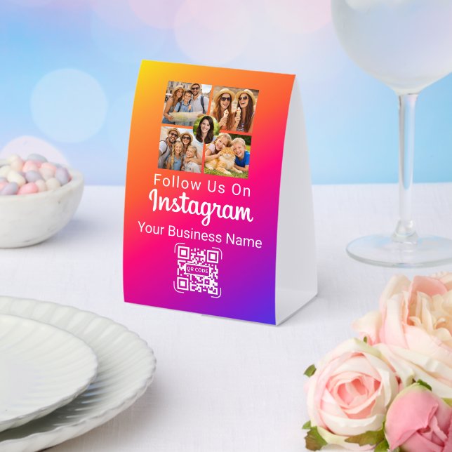 Instagram Social Media Photo Collage QR Code (Insitu(Wedding))
