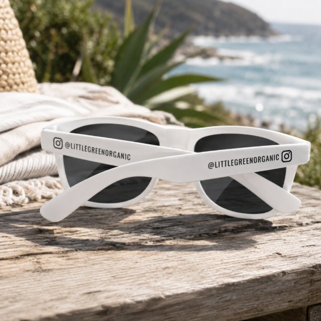 Instagram Sunglasses | Your Instagram Name (Custom sunglasses with your Instagram handle for events, promos, and branded summer swag)