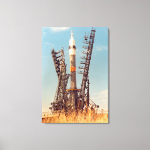 Installation of Soyuz Spacecraft at Baikonur Canvas Print