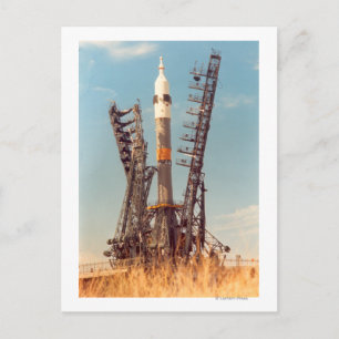 Installation of Soyuz Spacecraft at Baikonur Postcard