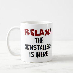 installer is here coffee mug