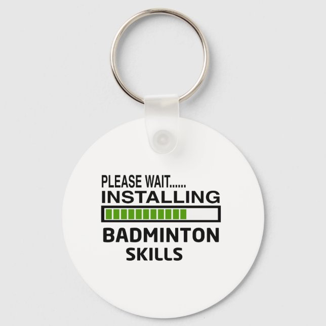 Installing Badminton Skills Key Ring (Front)