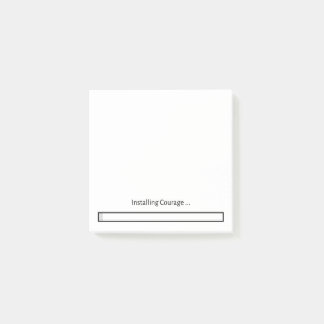 Installing Courage Post-It Notes