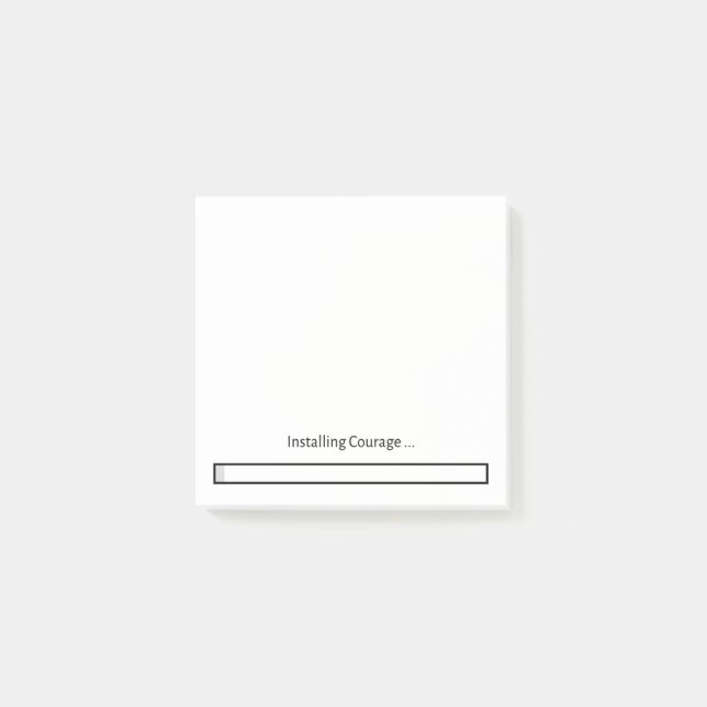 Installing Courage Post-It Post-it Notes (Front)