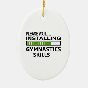 Installing Gymnastics Skills Ceramic Tree Decoration