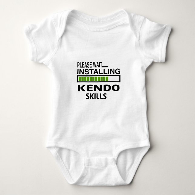 Installing Kendo Skills Baby Bodysuit (Front)