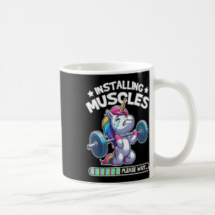 Installing Muscles Please Wait Bodybuilding Unicor Coffee Mug