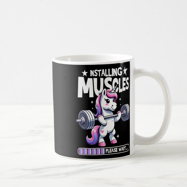 Installing Muscles Please Wait Bodybuilding Unicor Coffee Mug (Right)