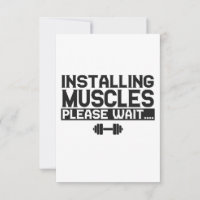 Installing Muscles Please Wait Funny Fitness Gym