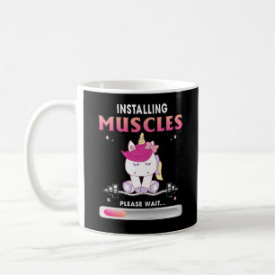 Installing Muscles Please Wait Workout Lover Coffee Mug