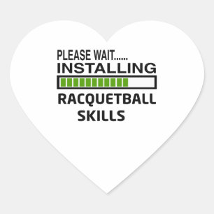 Installing Racquetball Skills Heart Sticker