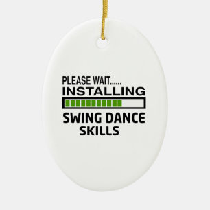 Installing Swing Dance Skills Ceramic Tree Decoration