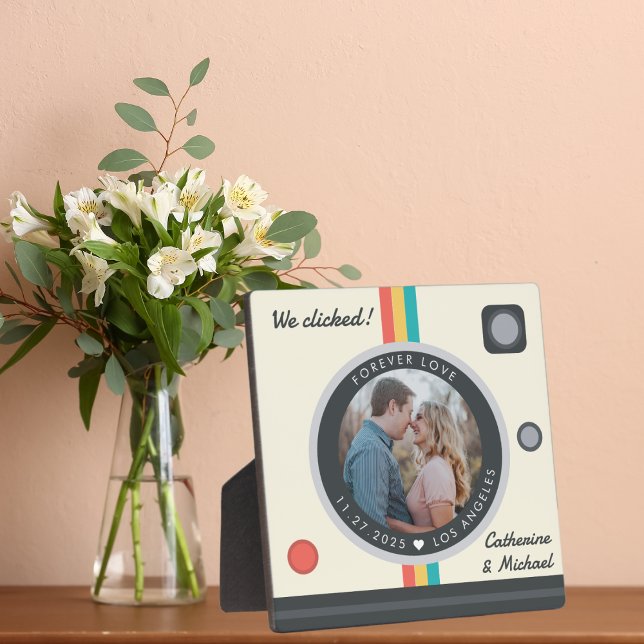 Instant Camera Couple Photo Unique Anniversary  Plaque (Creator Uploaded)