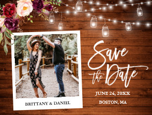 Custom Save The Date Postcards Zazzle Uk