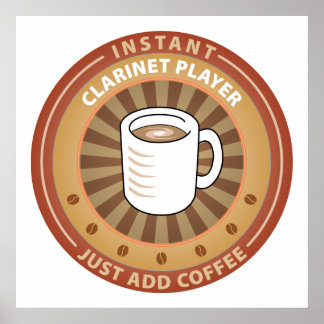 Instant Clarinet Player Poster