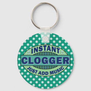 Instant Clogger Just Add Music Key Ring