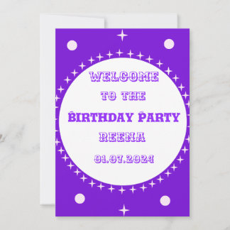Instant download Birthday Invitation. Personalise. Invitation