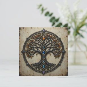 Instant Download Celtic Tree Greeting Card