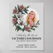 Instant Download Flower Frame Funeral Media