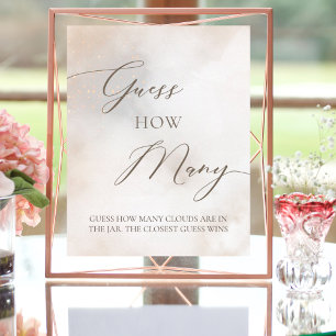 Instant Download Guess How Many Bridal Shower Game Poster