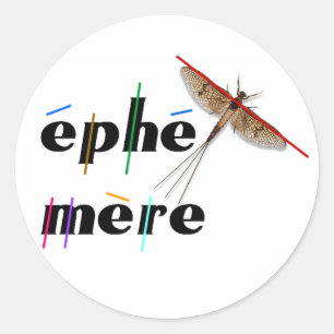 instant ephemeral classic round sticker