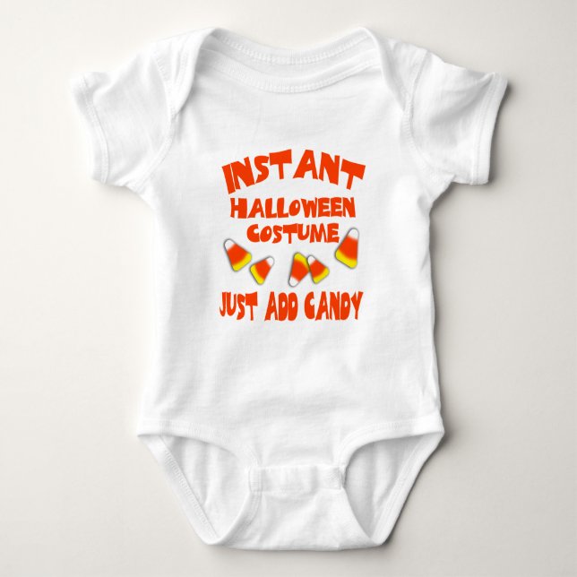 instant halloween baby bodysuit (Front)