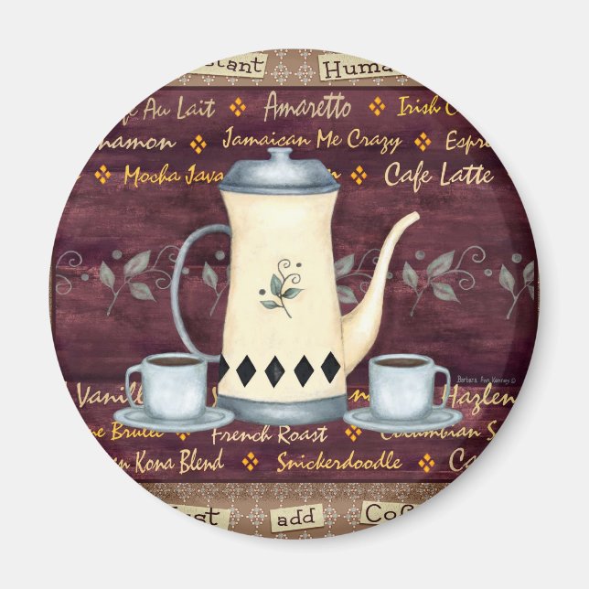 Instant Human- Just Add Coffee! Magnet (Front)