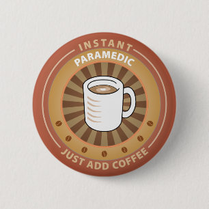 Instant Paramedic 6 Cm Round Badge