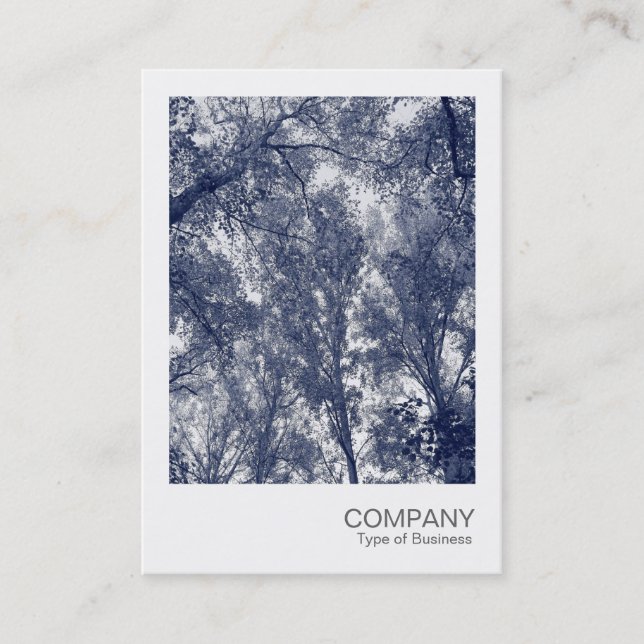 Instant Photo 057 - Blue Autumn Business Card (Front)