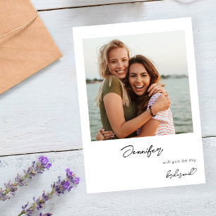 Instant Photo Be My Proposal V2 Handwriting - SQ Invitation