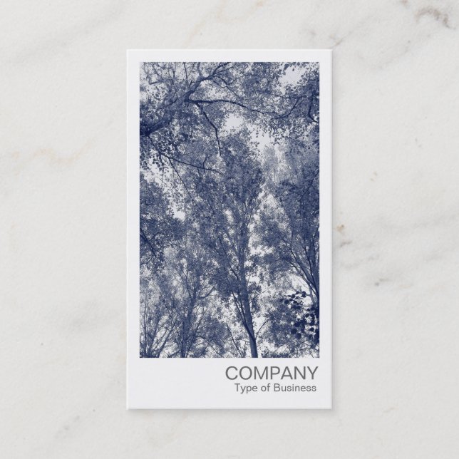 Instant Photo - Blue Autumn Business Card (Front)