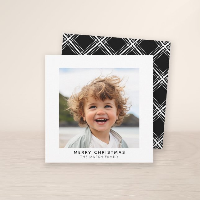 Instant Photo Gallery white border Merry Christmas (A simple white border makes this a beautiful Christmas card with a gallery style. Print or Download)