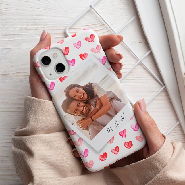 Instant Photo Hearts Pattern  Case-Mate iPhone Case (Creator Uploaded)