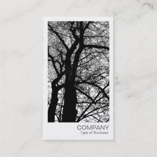 Instant Photo - High Contrast Tree in Winter Business Card