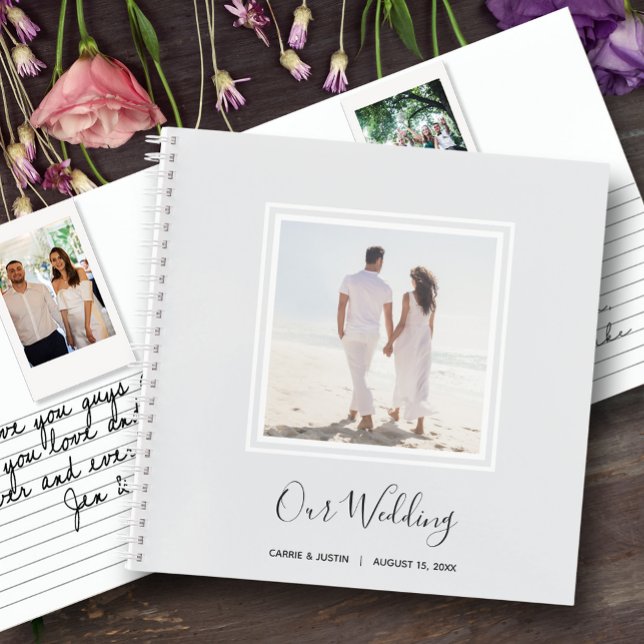 Instant Photo Message Wedding Guest Book (Choose SOFT or HARD cover and the inside page style.)