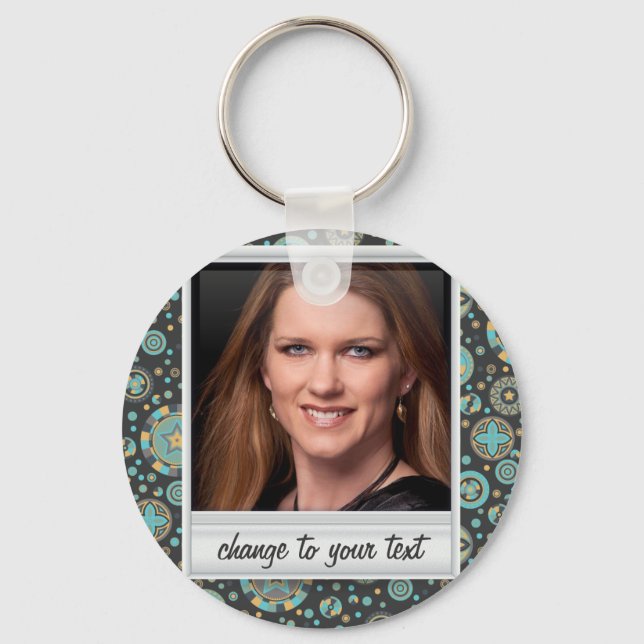 Instant photo - photoframe with pattern key ring (Front)