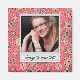 Instant photo - photoframe with pattern magnet