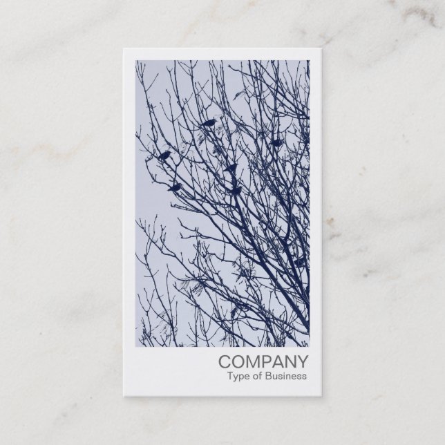Instant Photo - Starlings in a Tree Business Card (Front)