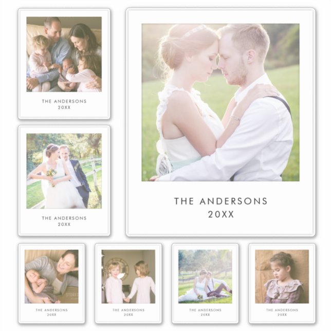 Instant Photo Style Multi Sizes Square Photos (Front)