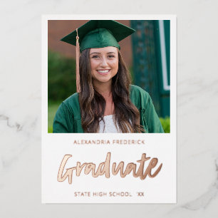 Instant Photo White 2 Graduate Announcement