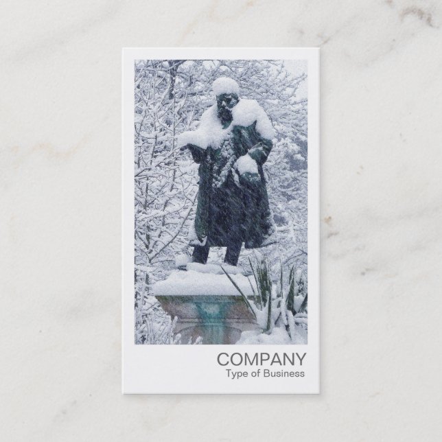 Instant Photo - Winter Weather Business Card (Front)