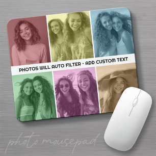 Instant Pop Art Photo Collage Auto Filter Mouse Mat