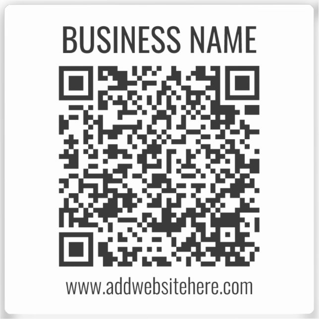 Instant QR Code (enter your website URL to change) (Front)