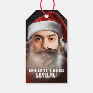 Instant Santa! Just add your face. Gift Tags